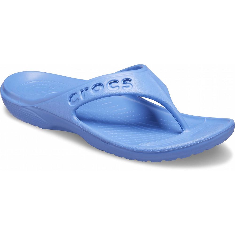 Blue Men's Crocs Baya Flip Flops | NZ 0858MQZA